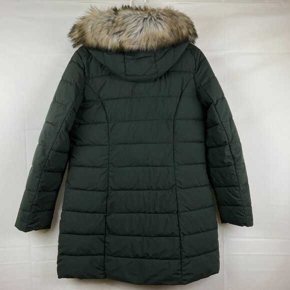 Laundry by Shelli Segal Womens sz L Puffer Parka Quilted Hooded Winter Jacket - Picture 6 of 6